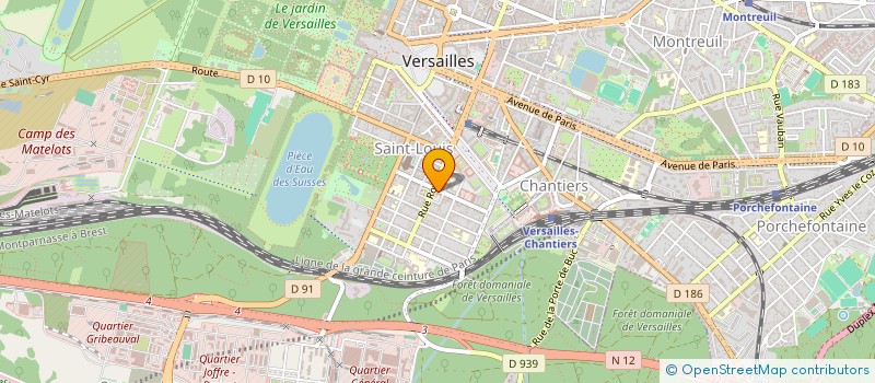 localisation de l'entreprise SAS D.R.G AGENCE ROYALE à VERSAILLES