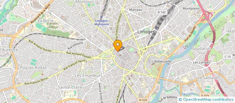 localisation de l'entreprise SAS DAHAK à LIMOGES