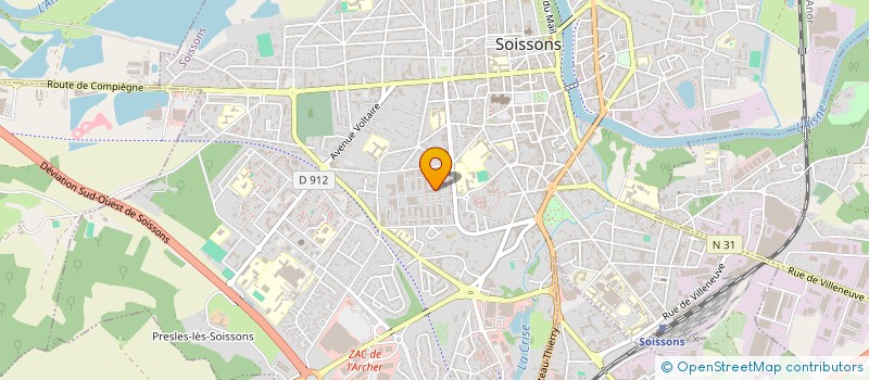 localisation de l'entreprise SAS DAMOH à SOISSONS
