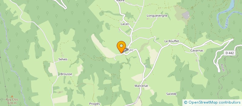 localisation de l'entreprise SAS DAMPEYROU à ARNAC
