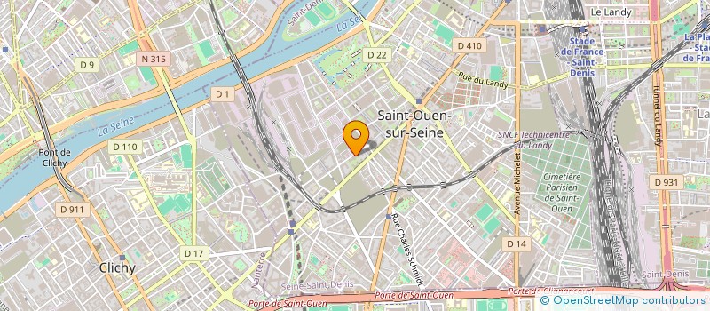 localisation de l'entreprise SAS DARON PROD à SAINT-OUEN-SUR-SEINE