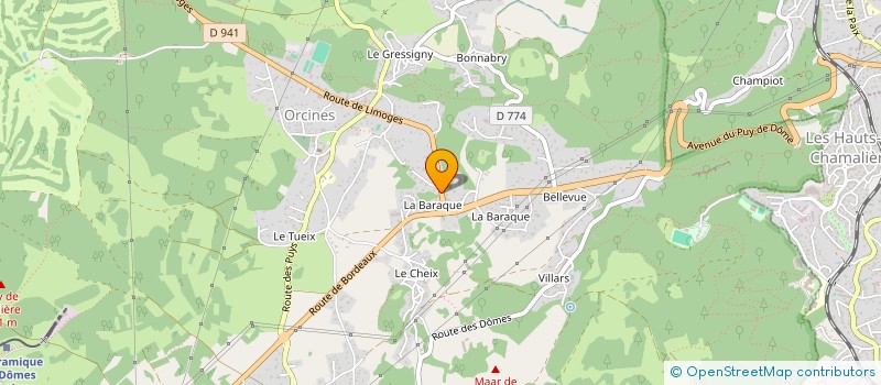 localisation de l'entreprise SAS DARZACQ  ORCINES