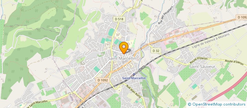 localisation de l'entreprise SAS DAUPHINE METAL  SAINT-MARCELLIN