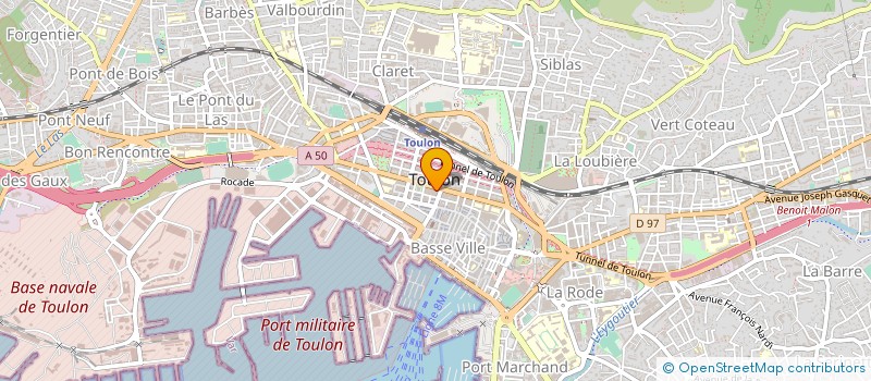 localisation de l'entreprise SAS DAURY à TOULON