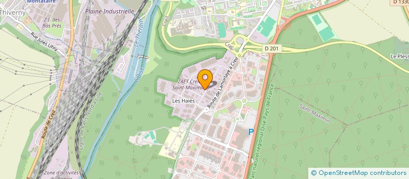 localisation de l'entreprise SAS DAUVERGNE / FRANCE FETES 2000 à SAINT-MAXIMIN