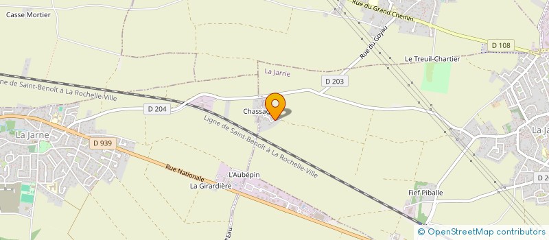 localisation de l'entreprise SAS DAVID ET CHEVERRY  LA JARRIE