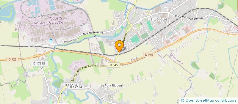 localisation de l'entreprise SAS DB CONSEILS  LA GORGUE