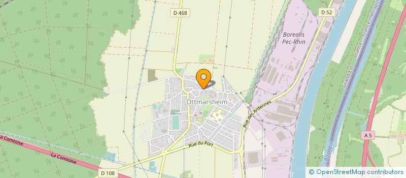 localisation de l'entreprise SAS DBASSAND  OTTMARSHEIM