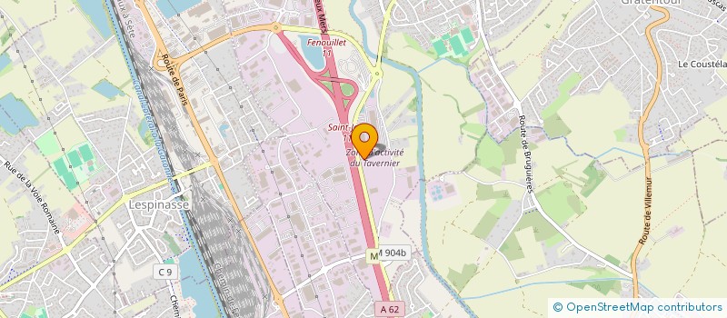 localisation de l'entreprise SAS DBM  LESPINASSE