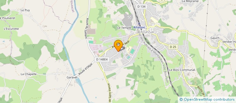 localisation de l'entreprise SAS DE ALL  ALLASSAC