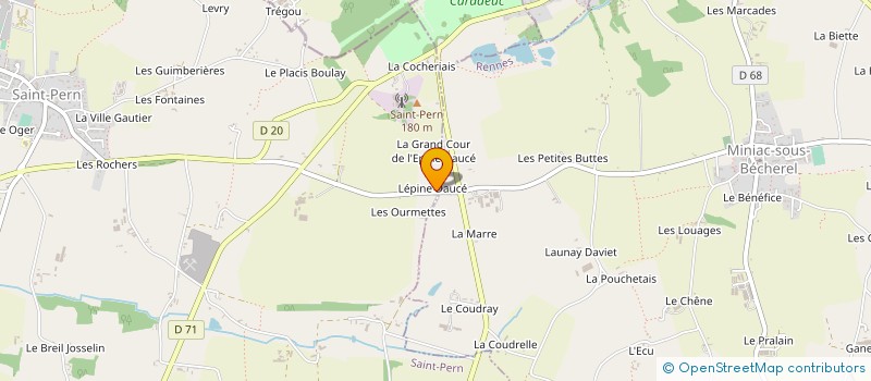 localisation de l'entreprise SAS DE BEAUCRAY  SAINT-PERN
