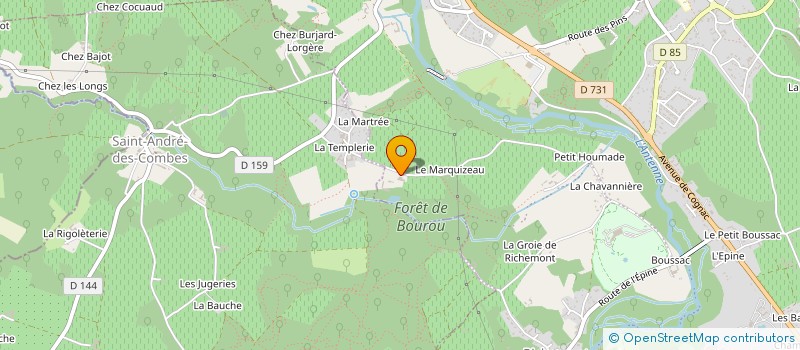localisation de l'entreprise SAS DE BOIS ROCHE à VAL-DE-COGNAC