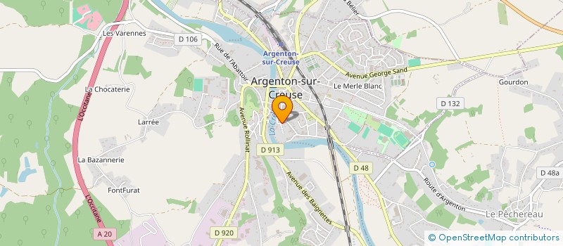 localisation de l'entreprise SAS DE BOISVILLERS à ARGENTON-SUR-CREUSE