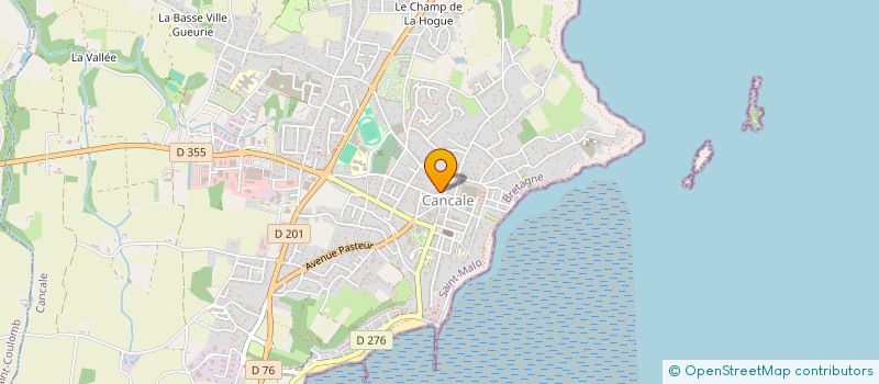 localisation de l'entreprise SAS DE BRICOURT à CANCALE
