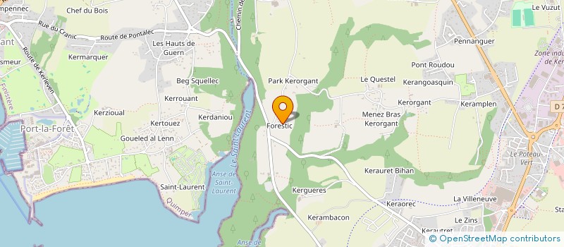 localisation de l'entreprise SAS DE FORESTIC à CONCARNEAU