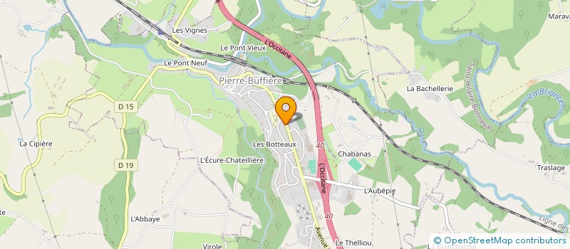 localisation de l'entreprise SAS DE FORNEL LOCATION VAN  PIERRE-BUFFIERE