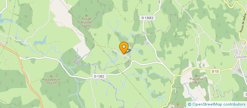 localisation de l'entreprise SAS DE GREZEMANGE  SAINT-BONNET-LES-TOURS-DE-MERLE