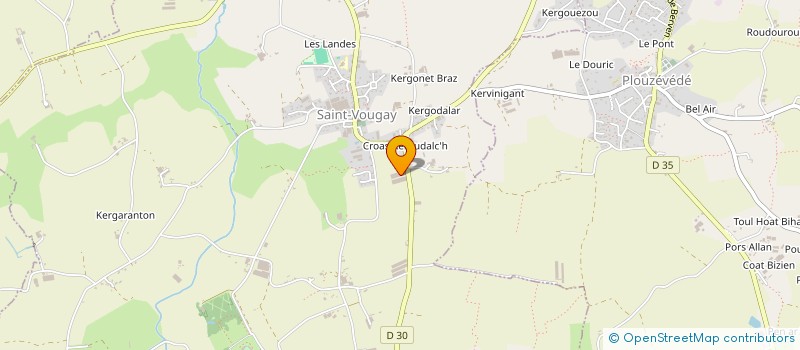 localisation de l'entreprise SAS DE KER AVEL  SAINT-VOUGAY