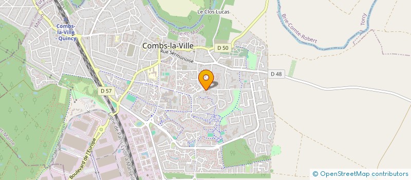 localisation de l'entreprise SAS DE L'ABREUVOIR  COMBS-LA-VILLE