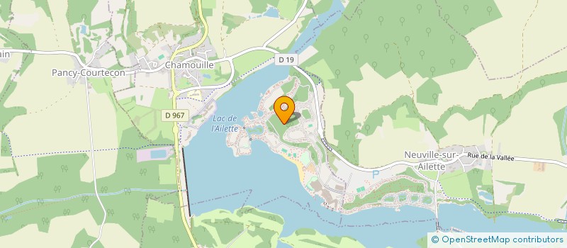 localisation de l'entreprise SAS DE L'AILETTE à CHAMOUILLE