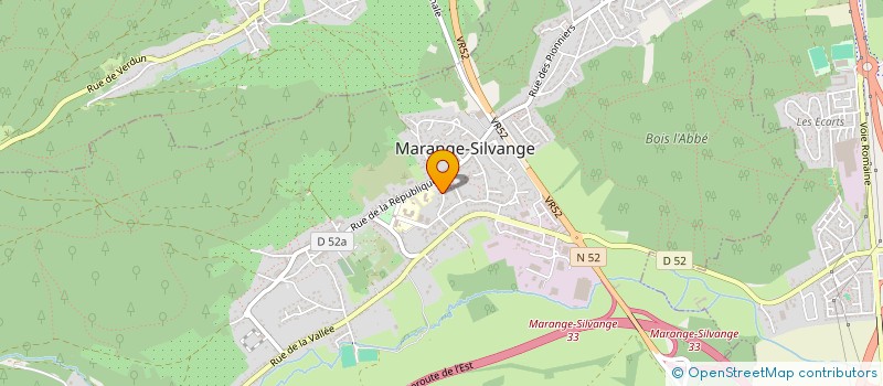 localisation de l'entreprise SAS DE L AVENIR  MARANGE-SILVANGE
