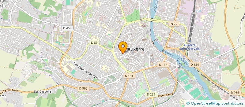 localisation de l'entreprise SAS DE L'EGALITE  AUXERRE