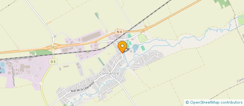 localisation de l'entreprise SAS DE L'ERMITAGE  CONNANTRE