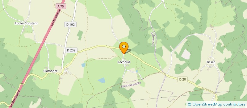 localisation de l'entreprise SAS DE L'ESCLAPAT  LORLANGES