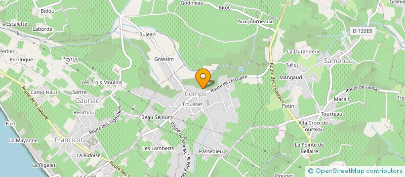 localisation de l'entreprise SAS DE L'ESTUAIRE  COMPS