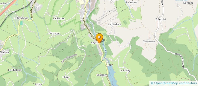 localisation de l'entreprise SAS DE L'HERMITAGE  SAINT-CHAMOND