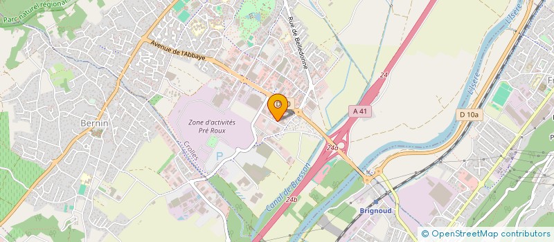 localisation de l'entreprise SAS DE L'HORME à CROLLES