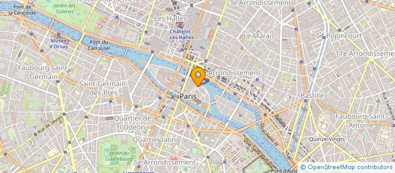 localisation de l'entreprise SAS DE L'ILE  PARIS