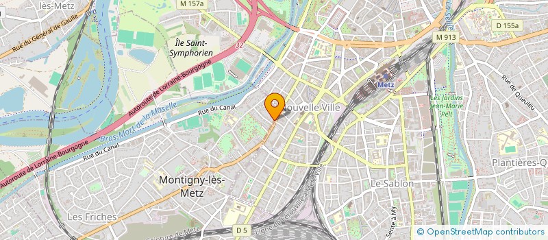 localisation de l'entreprise SAS DE L'URSON à MONTIGNY-LES-METZ