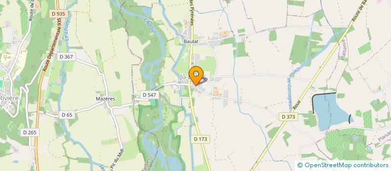 localisation de l'entreprise SAS DE LA BASTIDE NEUVE  JU-BELLOC