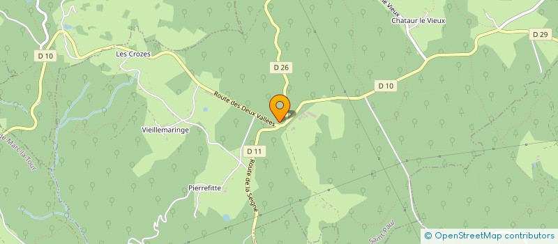 localisation de l'entreprise SAS DE LA CROIX DU DON  SAINT-PAUL