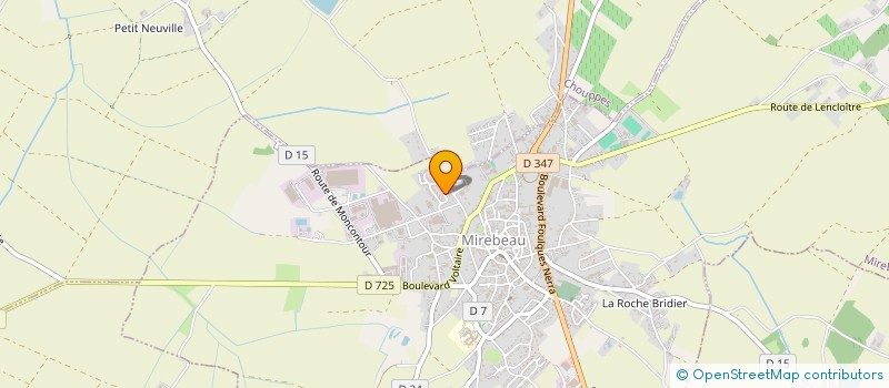 localisation de l'entreprise SAS DE LA FIDELITE  MIREBEAU