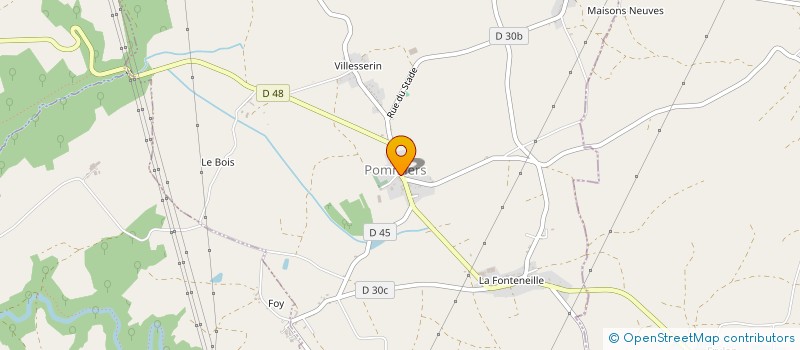 localisation de l'entreprise SAS DE LA FONTAINE à ORSENNES