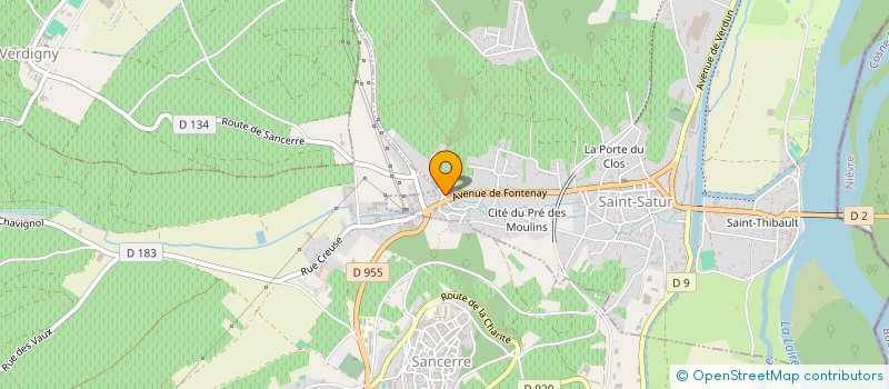 localisation de l'entreprise SAS DE LA FONTAINE  SAINT-SATUR