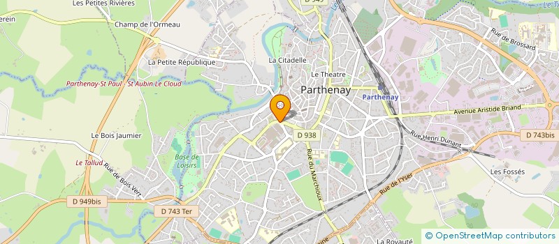 localisation de l'entreprise SAS DE LA GARENNE à PARTHENAY