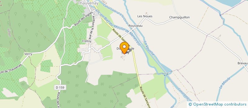 localisation de l'entreprise SAS DE LA GARENNE à THAUVENAY