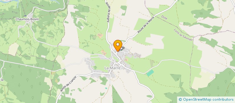 localisation de l'entreprise SAS DE LA GOUTTE 39  LA MARRE