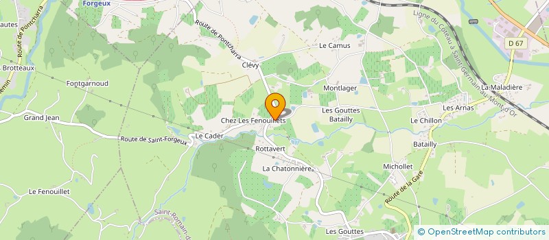 localisation de l'entreprise SAS DE LA LECHERE  SAINT-ROMAIN-DE-POPEY