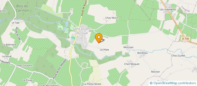 localisation de l'entreprise SAS DE LA MAISON BLANCHE  SAINT-DIZANT-DU-GUA