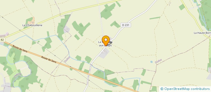 localisation de l'entreprise SAS DE LA MARDELLE AUX LOUPS à DOLLOT