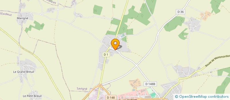 localisation de l'entreprise SAS DE LA PLAINE à SAVIGNE