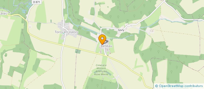 localisation de l'entreprise SAS DE LA PLAINE  BELLEAU