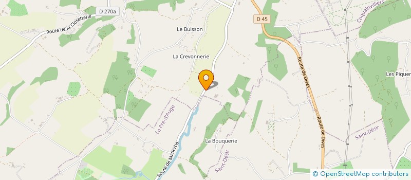 localisation de l'entreprise SAS DE LA RENARDIERE à MANERBE