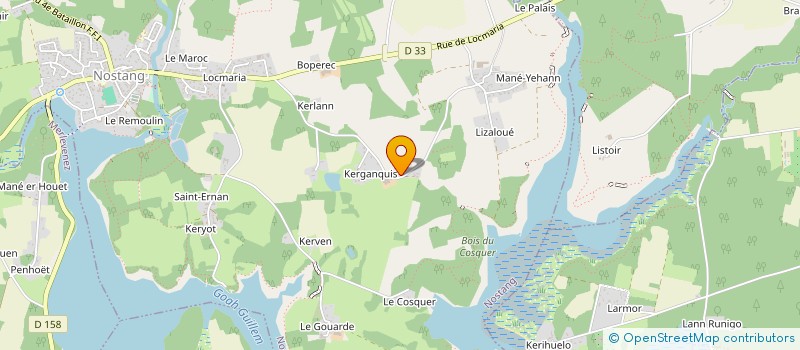 localisation de l'entreprise SAS DE LA RIA  NOSTANG