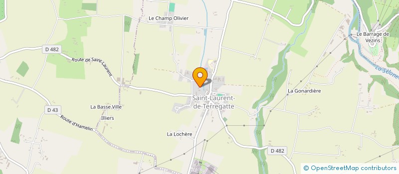 localisation de l'entreprise SAS DE LA ROGERAIS à SAINT-LAURENT-DE-TERREGATTE