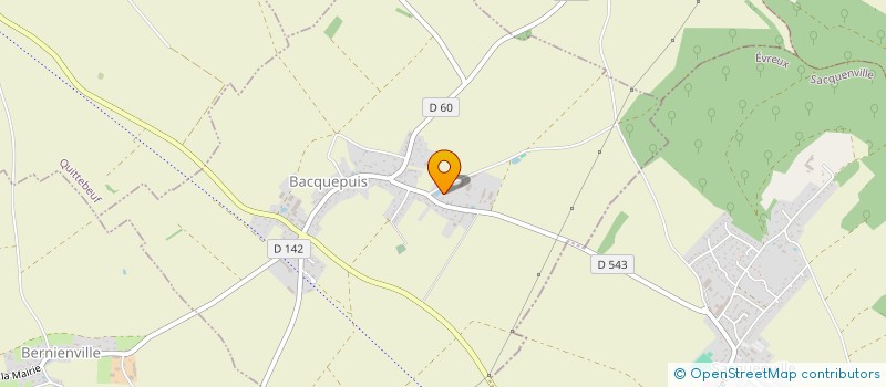 localisation de l'entreprise SAS DE LA SAUGE  BACQUEPUIS